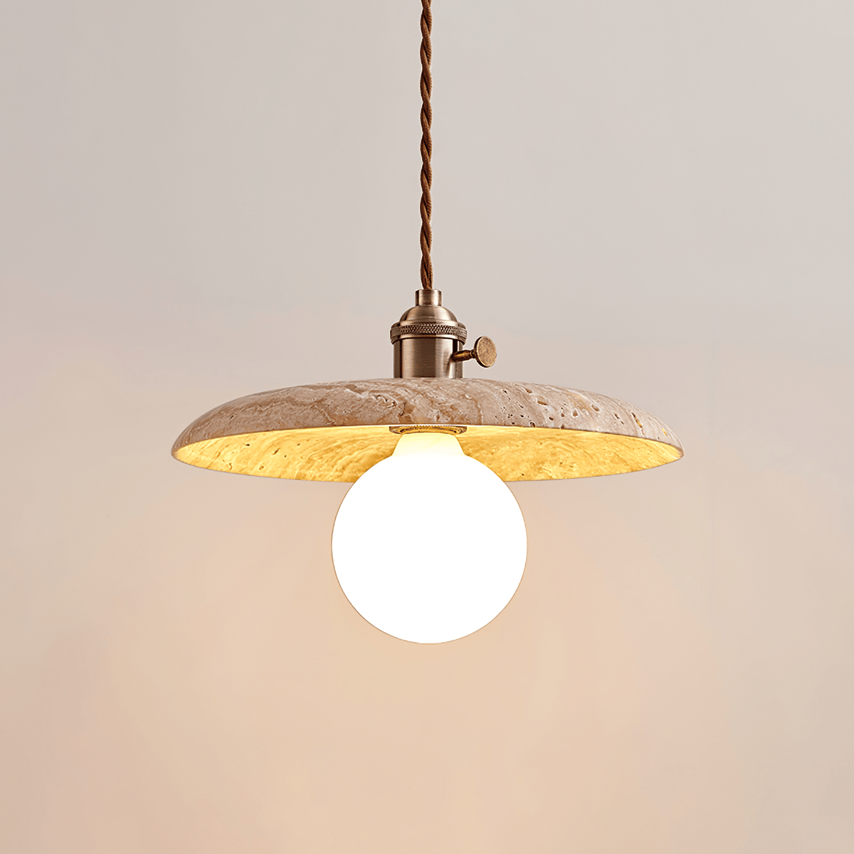 Renzo Travertine Pendant Light