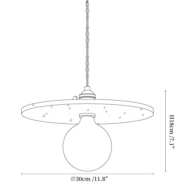 Renzo Travertine Pendant Light