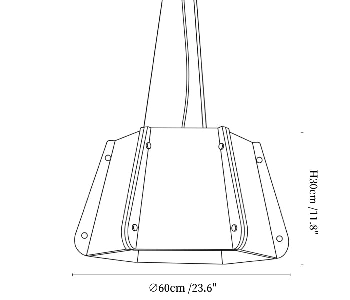 Repose Paneled Acoustic Pendant Light