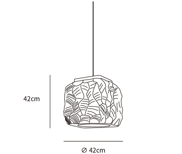 Resin Geometry Pendant Lamp