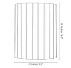 Resin Ribbed Wall Lamp