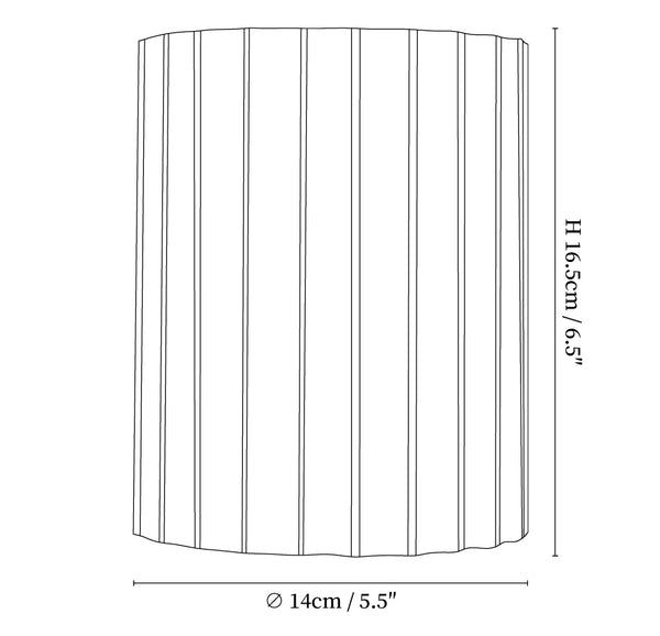 Resin Ribbed Wall Lamp