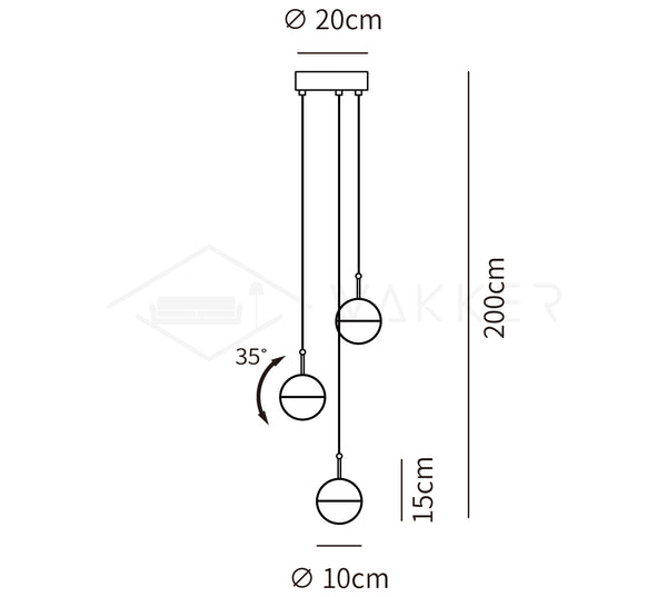 Restaurant Art LED Pendant Light