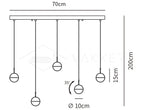 Restaurant Art LED Pendant Light