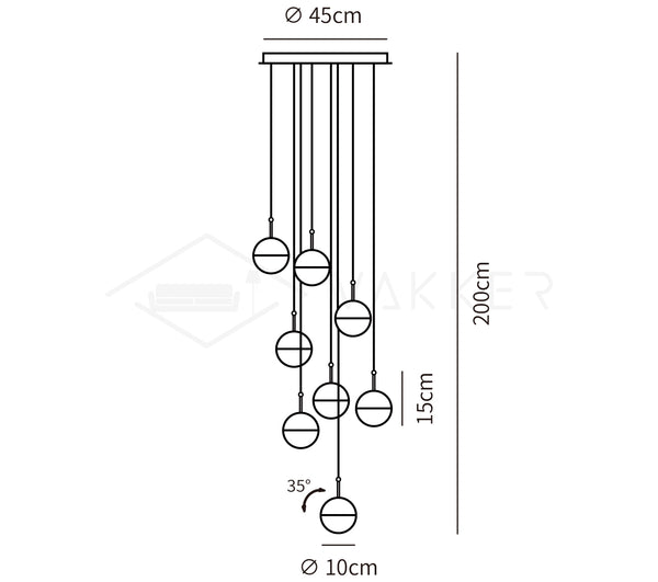 Restaurant Art LED Pendant Light