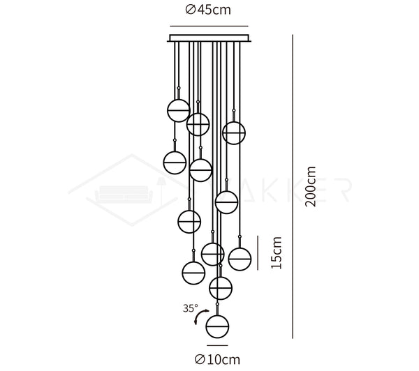 Restaurant Art LED Pendant Light