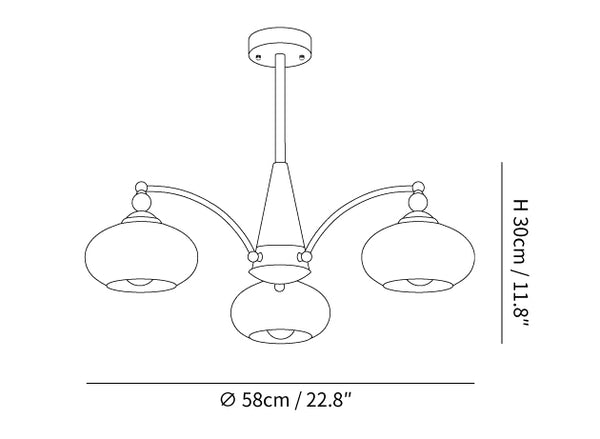 Retro Calliope Chandelier