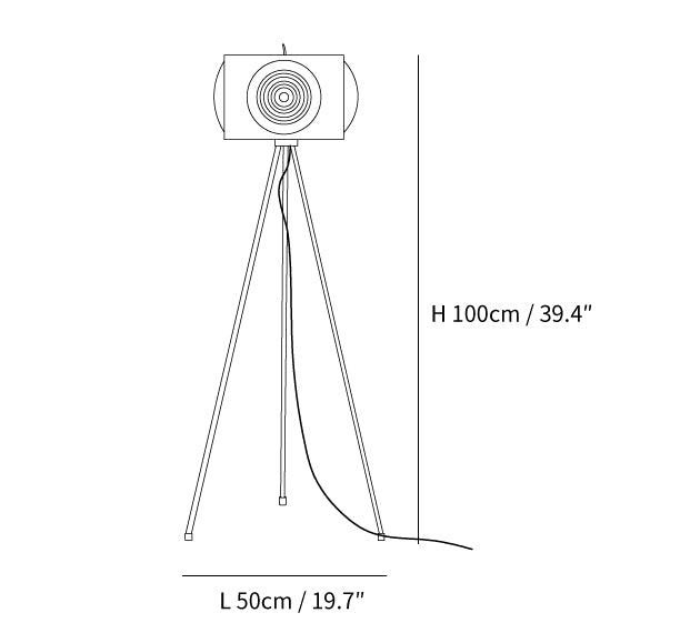 Retro Camera Focus Floor Lamp