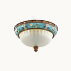 Retro Floral Resin Recessed Ceiling Light