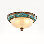 Retro Floral Resin Recessed Ceiling Light