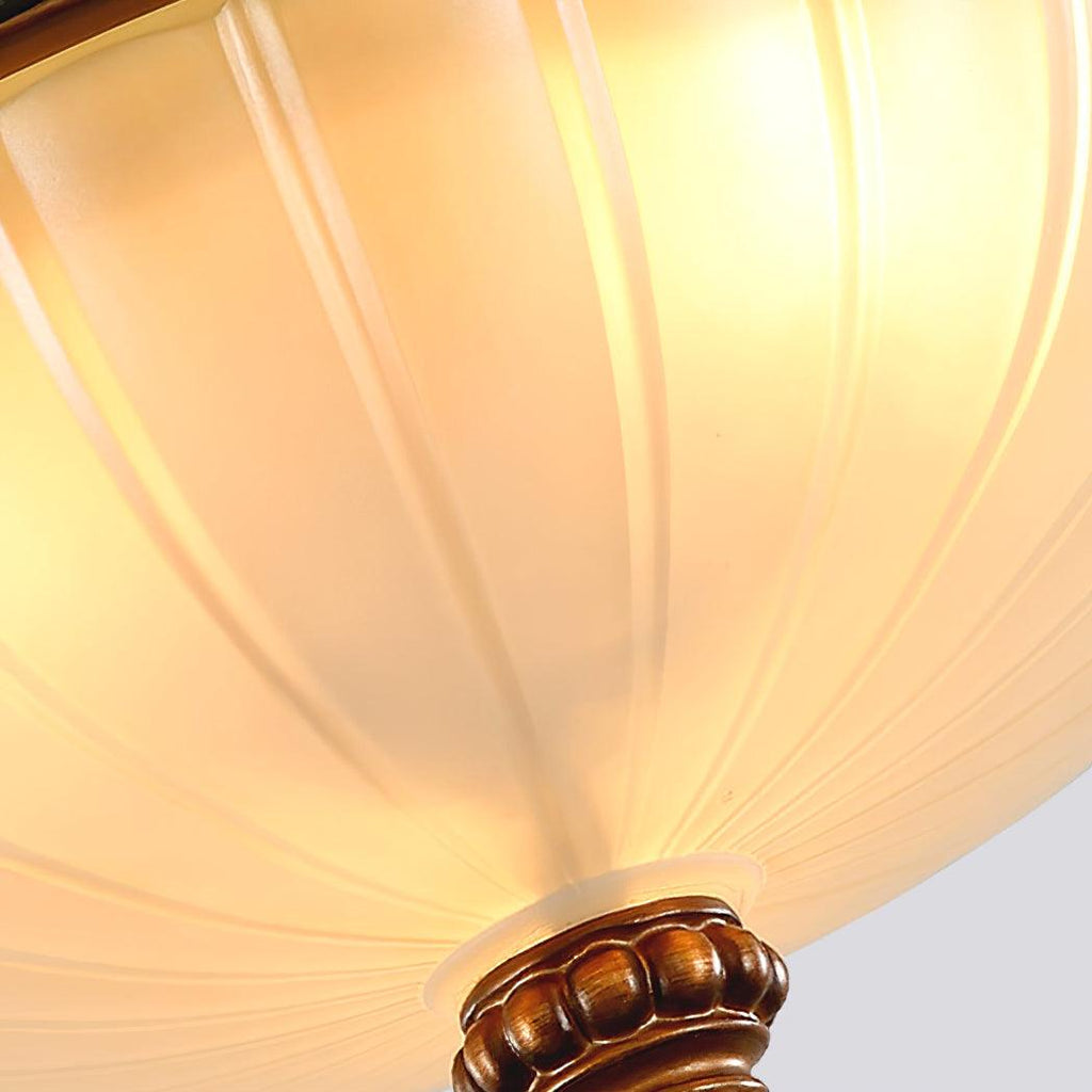 Retro Floral Resin Recessed Ceiling Light