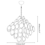 Retro Glass Disc Chandelier