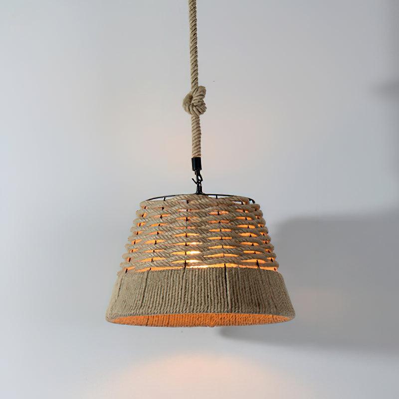 Retro Hemp Rope Exquisite Pendant Light