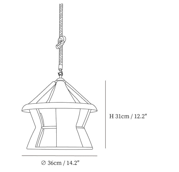 Retro Hemp Rope Exquisite Pendant Light