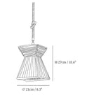 Retro Hemp Rope Exquisite Pendant Light