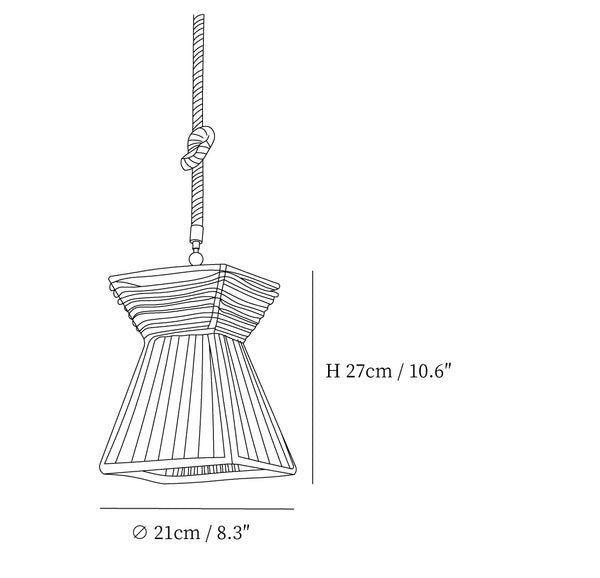 Retro Hemp Rope Exquisite Pendant Light