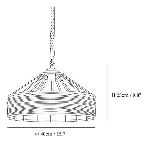 Retro Hemp Rope Exquisite Pendant Light