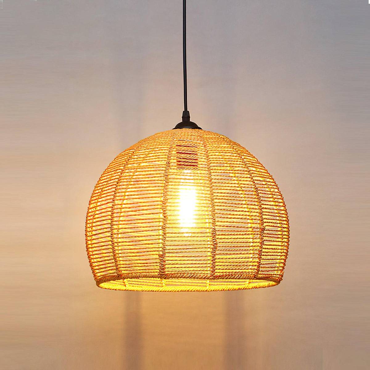 Retro Hemp Rope Interesting Pendant Light