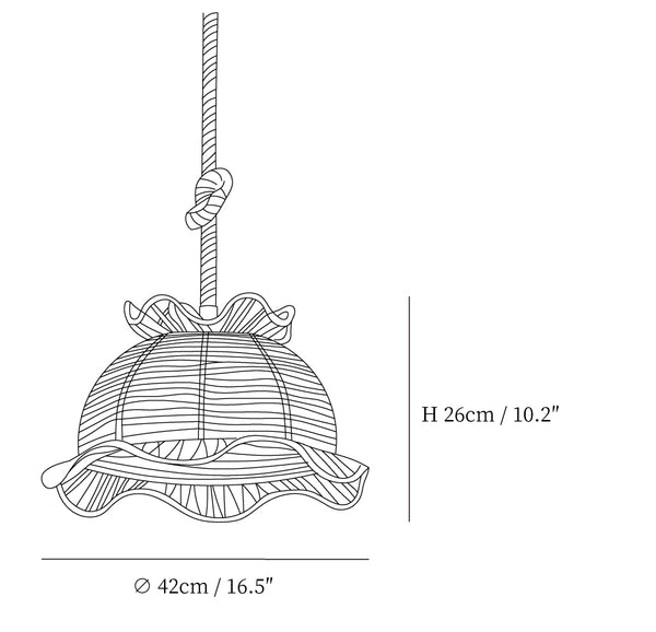 Retro Hemp Rope Interesting Pendant Light