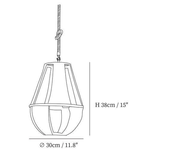 Retro Hemp Rope Interesting Pendant Light