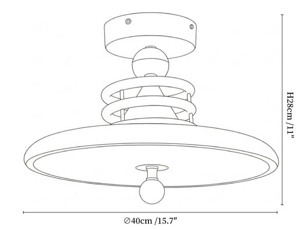 Retro Revolve Ceiling Lamp