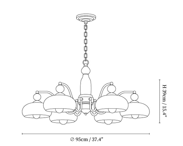 Revival Crown Chandelier