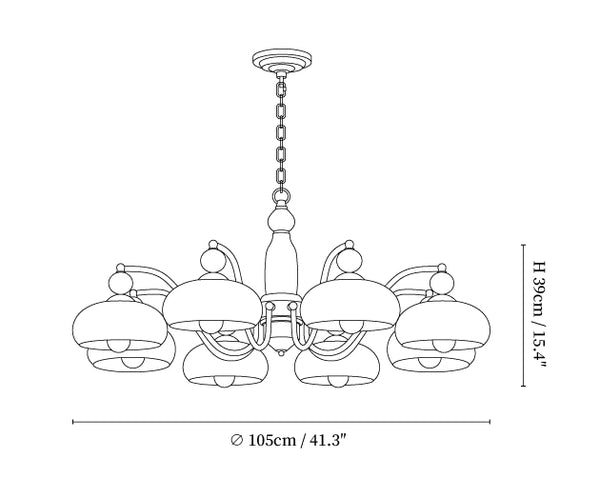 Revival Crown Chandelier