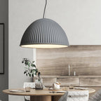 Ribbed Dome Pendant Light