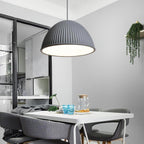 Ribbed Dome Pendant Light