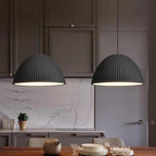 Ribbed Dome Pendant Light