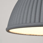 Ribbed Dome Pendant Light