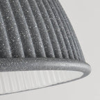 Ribbed Dome Pendant Light