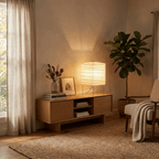 Ribbed Paper Lantern Table Lamp