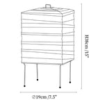 Ribbed Paper Lantern Table Lamp