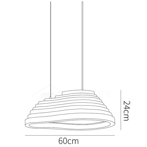 Rice Field Acoustic Acrylic Pendant Lamp