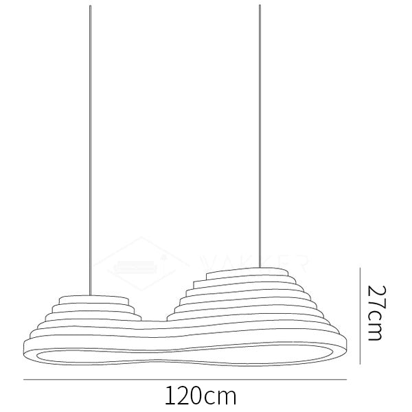 Rice Field Acoustic Acrylic Pendant Lamp