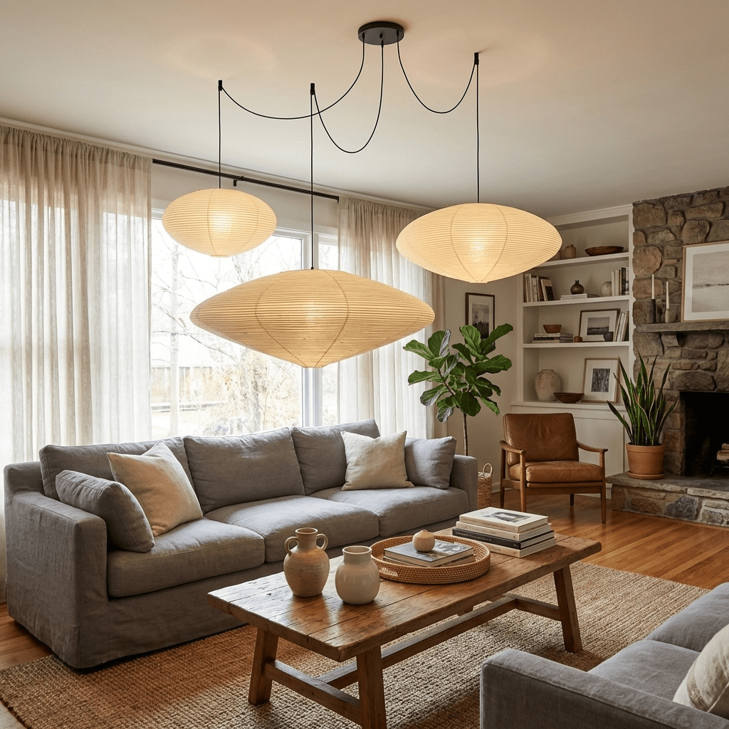 Washi Paper 15A 21A 26A Pendant Light