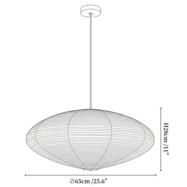 Washi Paper 15A 21A 26A Pendant Light