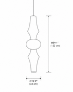 Washi Paper E Pendant Light