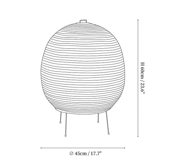 Rice Paper Lantern Table Lamp