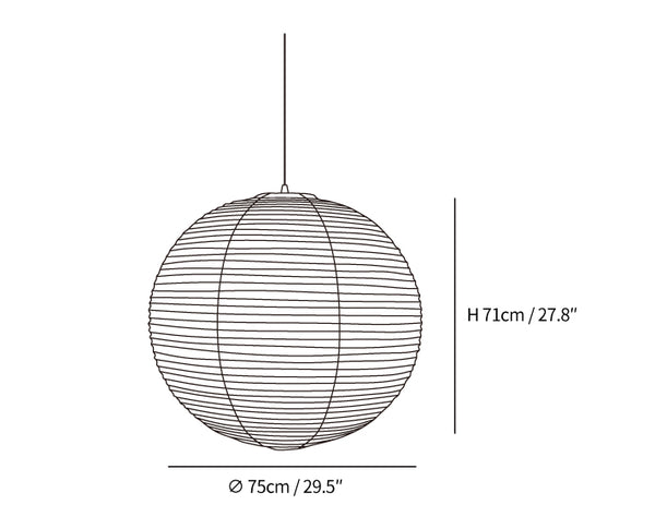 Washi Paper A Pendant Lamp