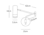 Ridge Arm Plug-in Wall Lamp