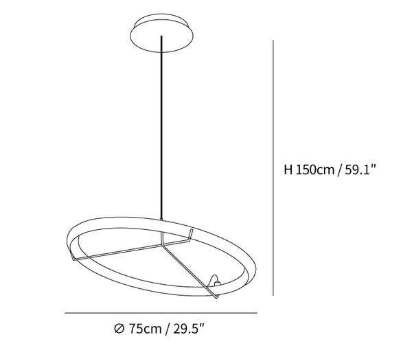Ring Nodes Pendant Lamp