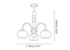 Ripe Persimmon Chandelier
