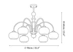 Ripe Persimmon Chandelier