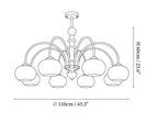 Ripe Persimmon Chandelier