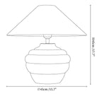 Ripple Clay Table Lamp