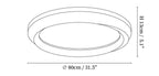 Ripple Wood Ceiling Light