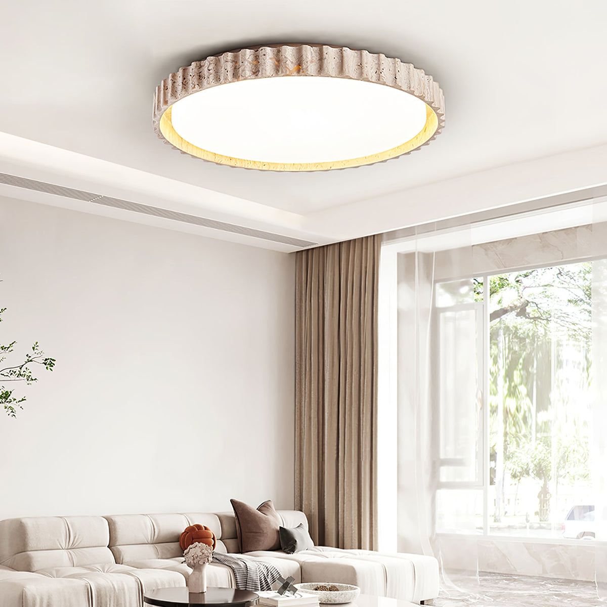 Riva Stone Ceiling Light
