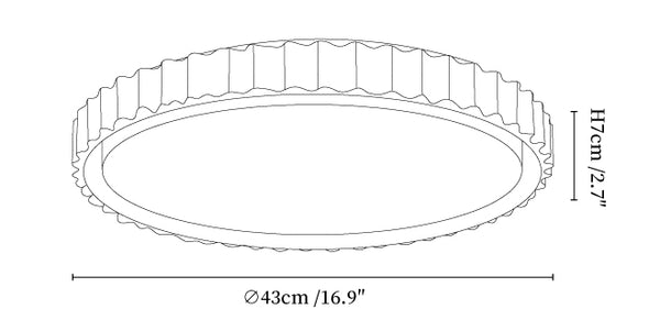 Riva Stone Ceiling Light